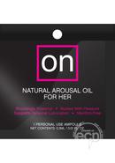 Sensuva On Natural Arousal Oil For Her .3ml Fishbowl (75 Per Bowl)