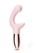 Le Wand Xo Rechargeable Silicone Dual Stimulating Vibrator - Rose Gold